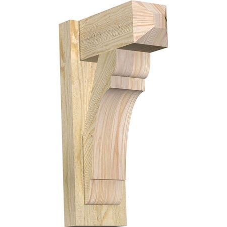 Ekena Millwork Olympic Craftsman Rough Sawn Outlooker, Douglas Fir, 6"W x 12"D x 20"H OUT06X12X20OLY04RDF